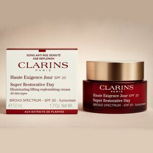 Clarins Super Restorative Day Cream SPF 20 All Skin Types, 1.7 oz NIB